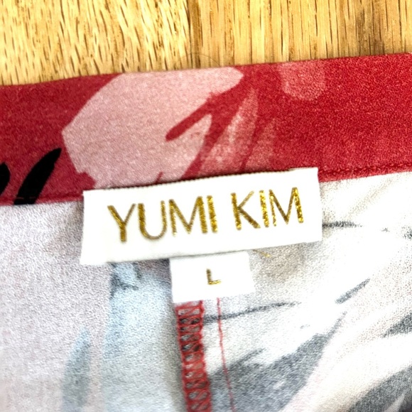 YUMI KIM celma midi skirt boho floral print button front anthropologie size L - Picture 5 of 9